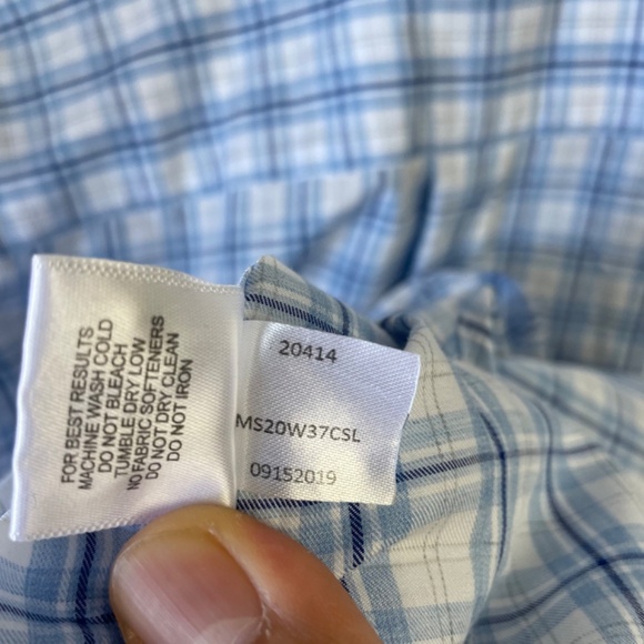 Peter Millar Crown Warren Tartan Shirt Button Plaid Long Sleeve Career‎ Pocket - Picture 8 of 8